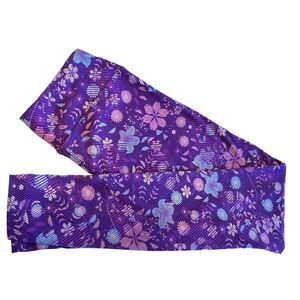 1231 LuLaRoe Leggings Size OS Purple Pink Snowflake Flowers Print New